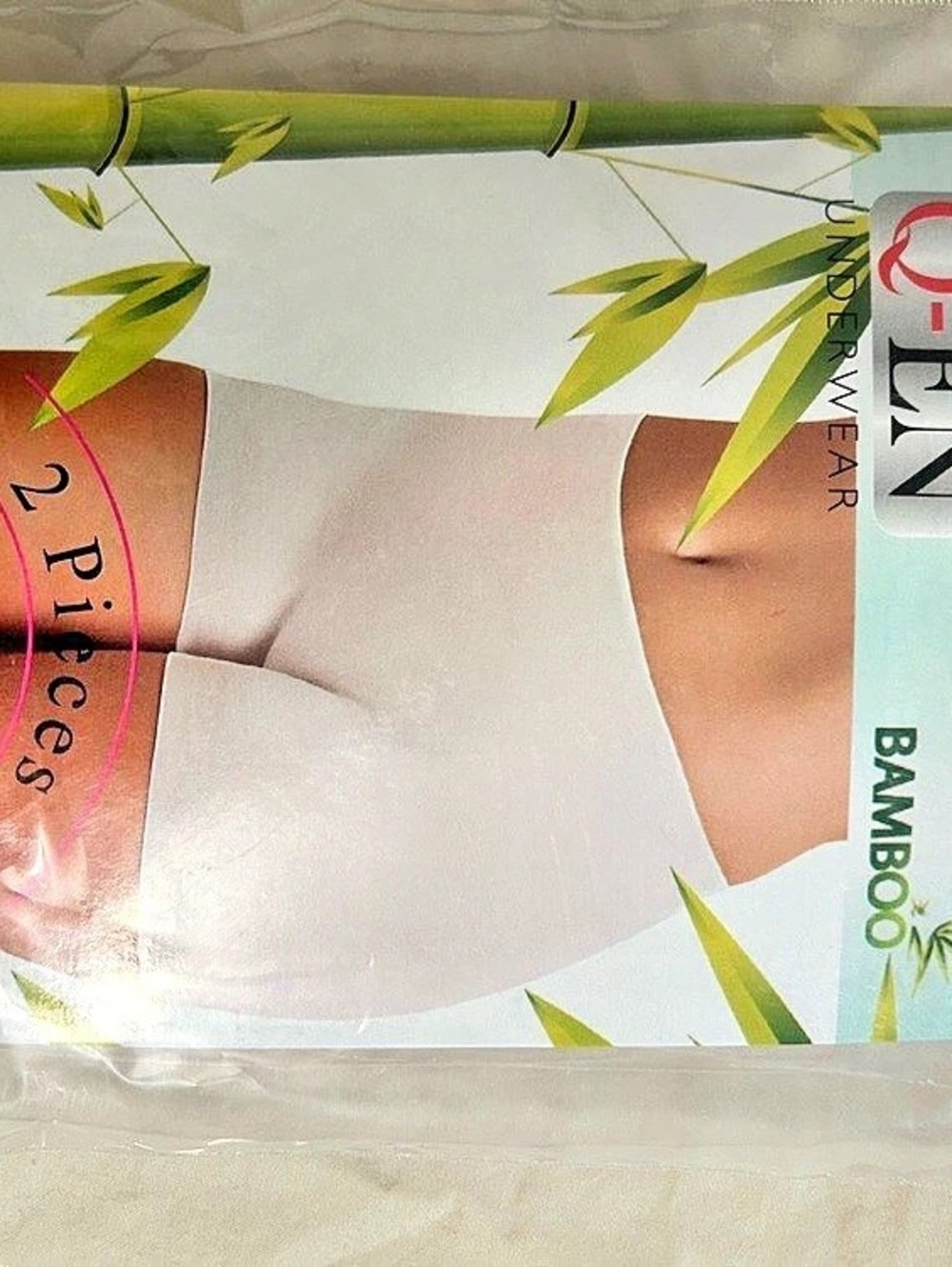 Q-TEN Bamboo 2-Piece Set in White NWT